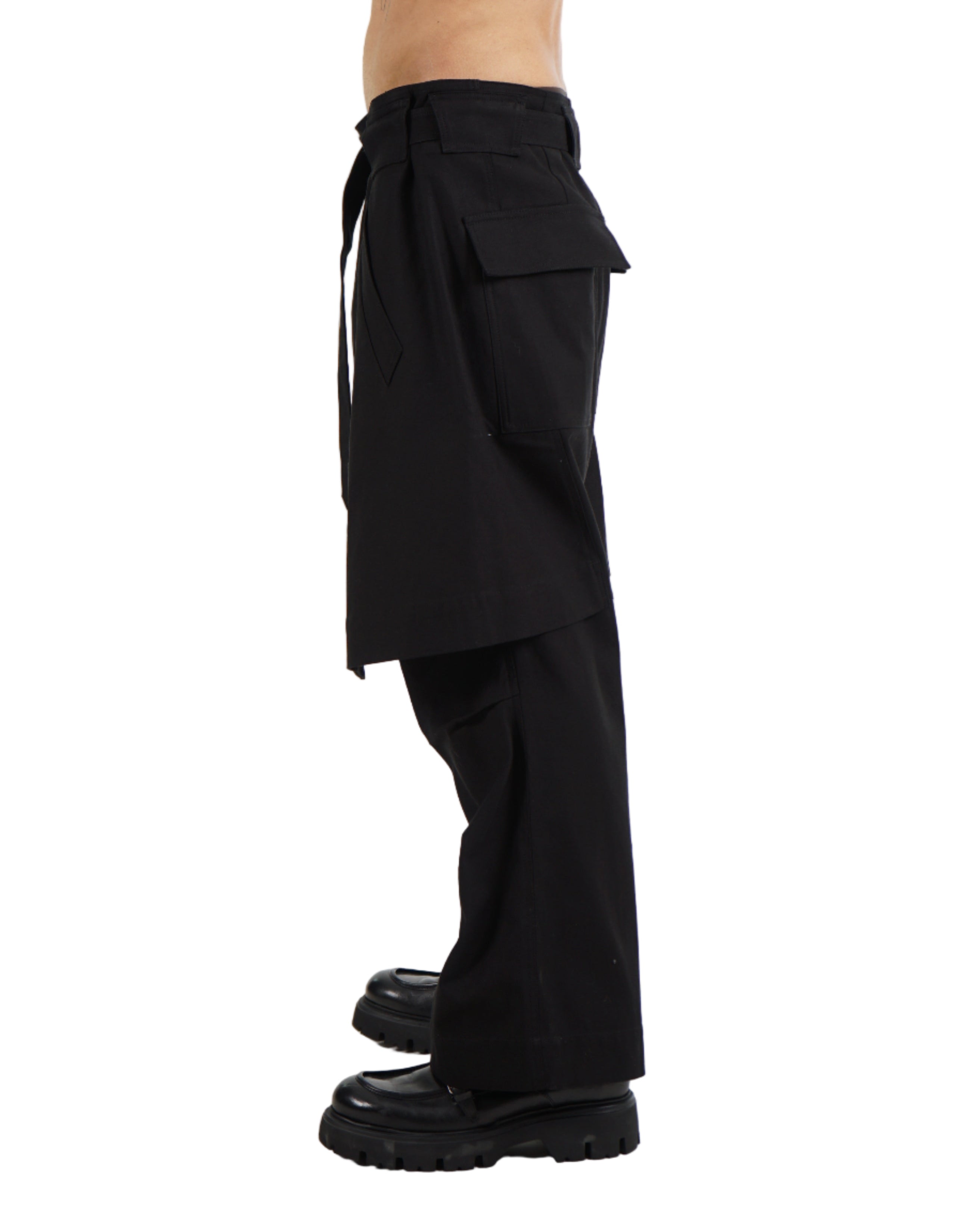 SAN263-1 – Wrap Waist Tailored Pants – Black