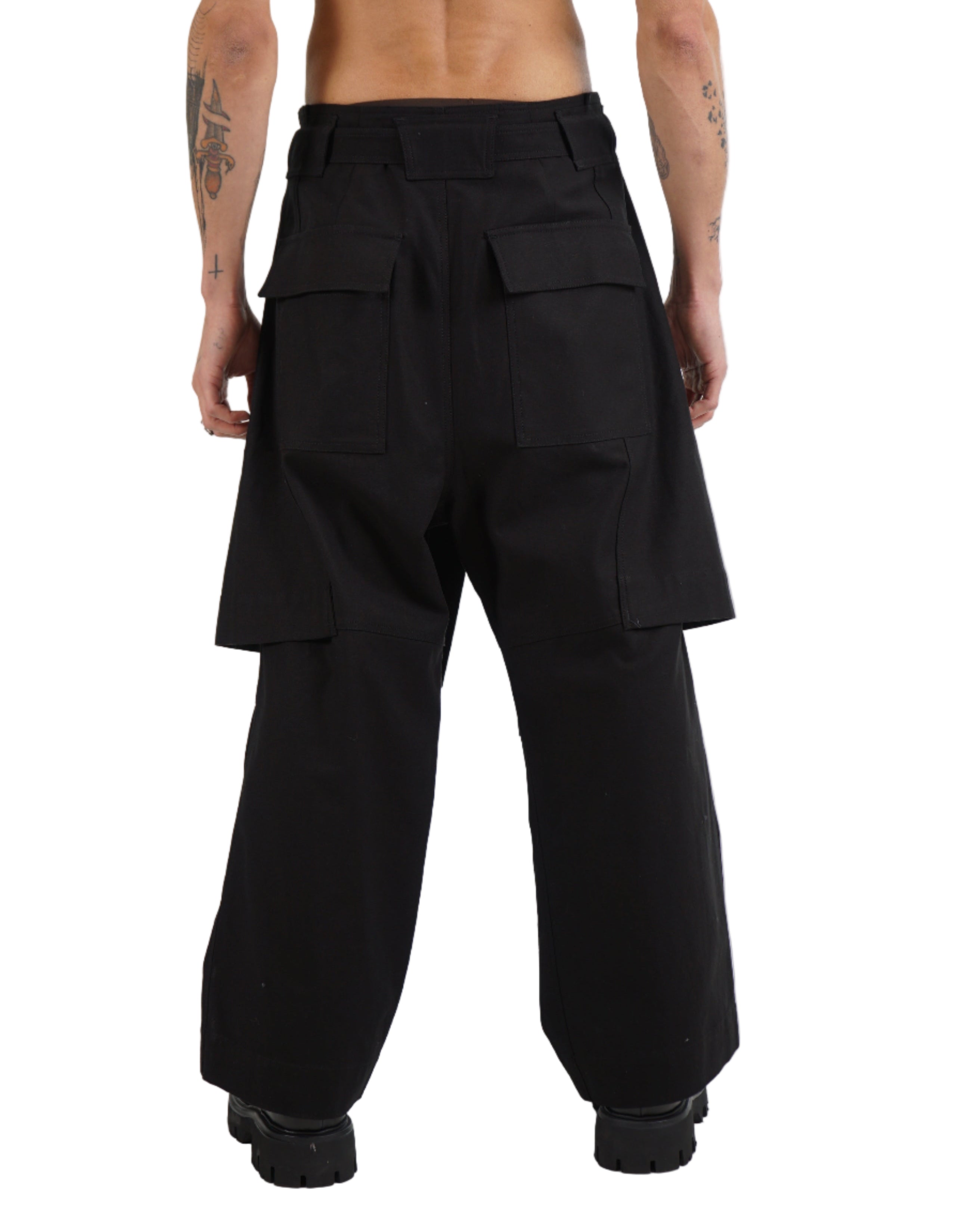SAN263-1 – Wrap Waist Tailored Pants – Black