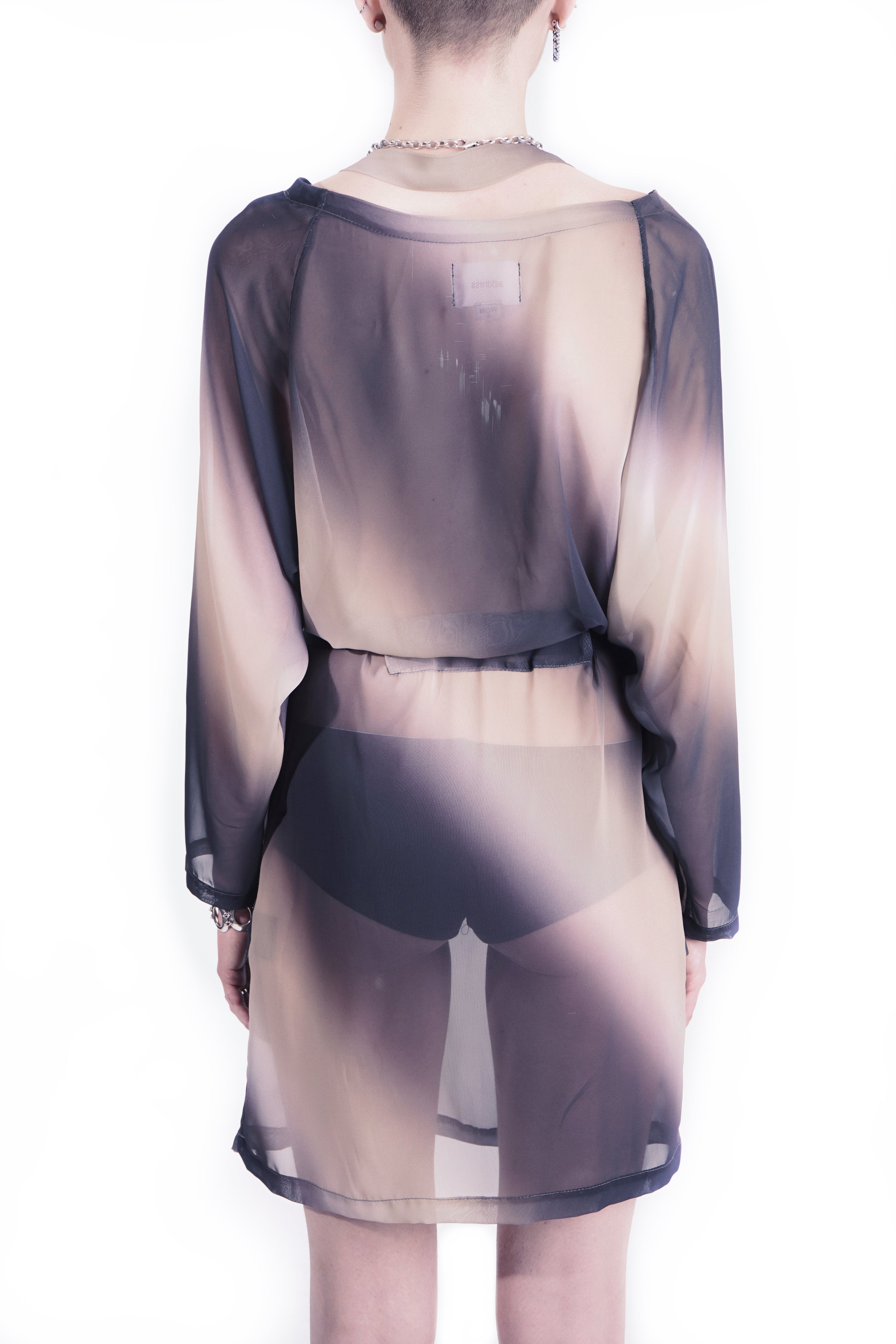 R246 Neckholder Dress - Brown I Adddress