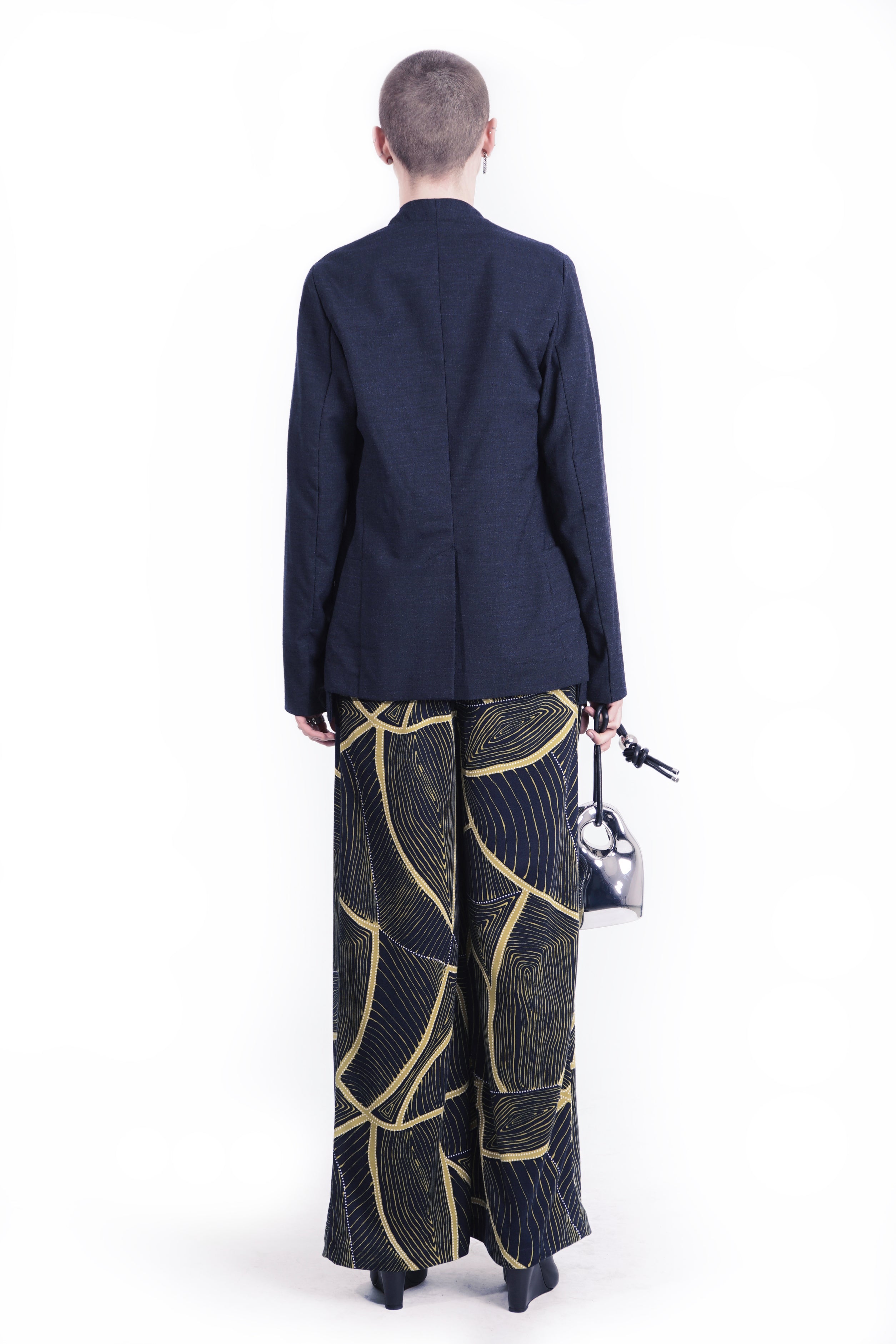 P140AOP Pants Wide Leg Ex Pleats - All over print I Adddress