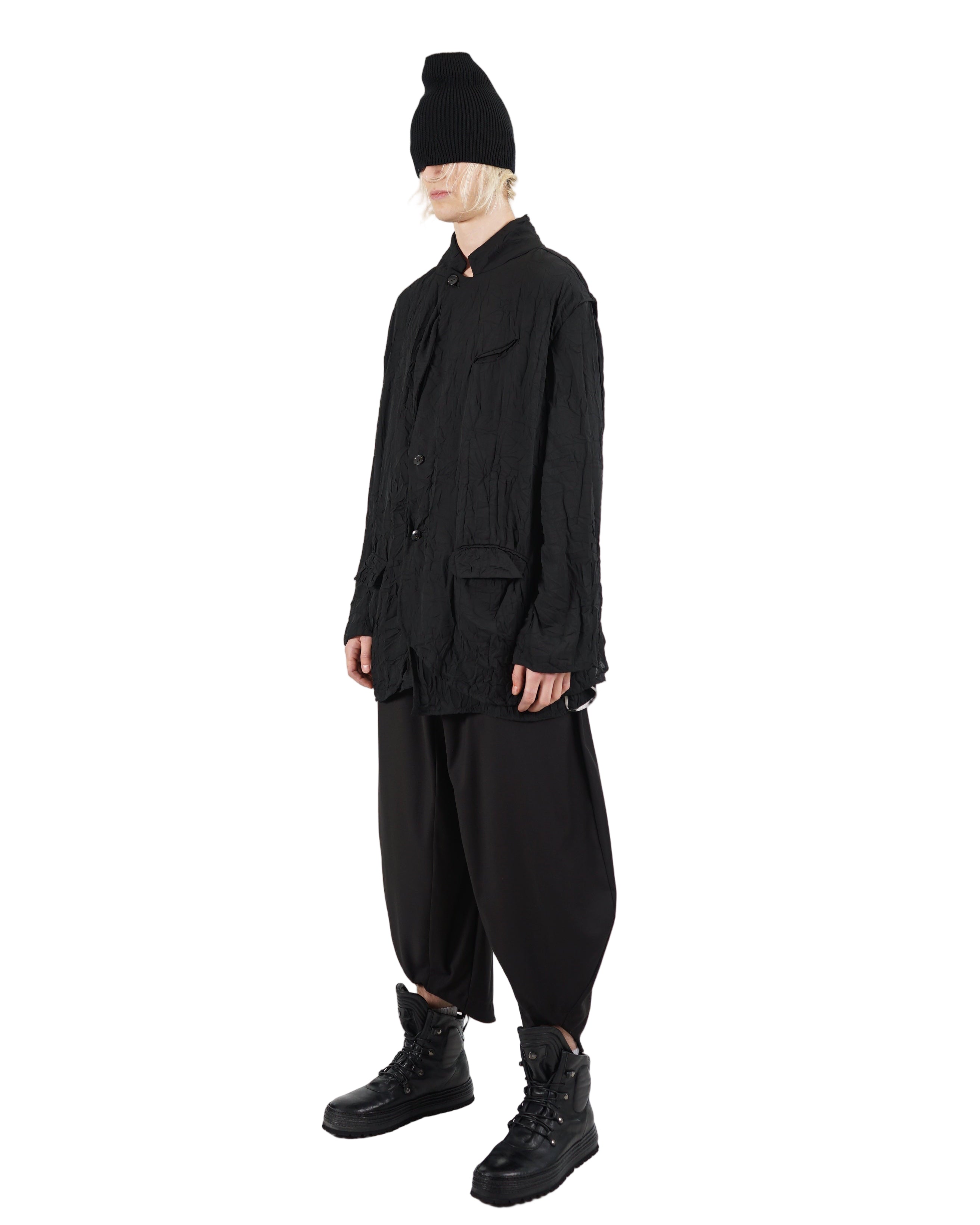 Void – Crinkled Lightweight Jacket – Black
