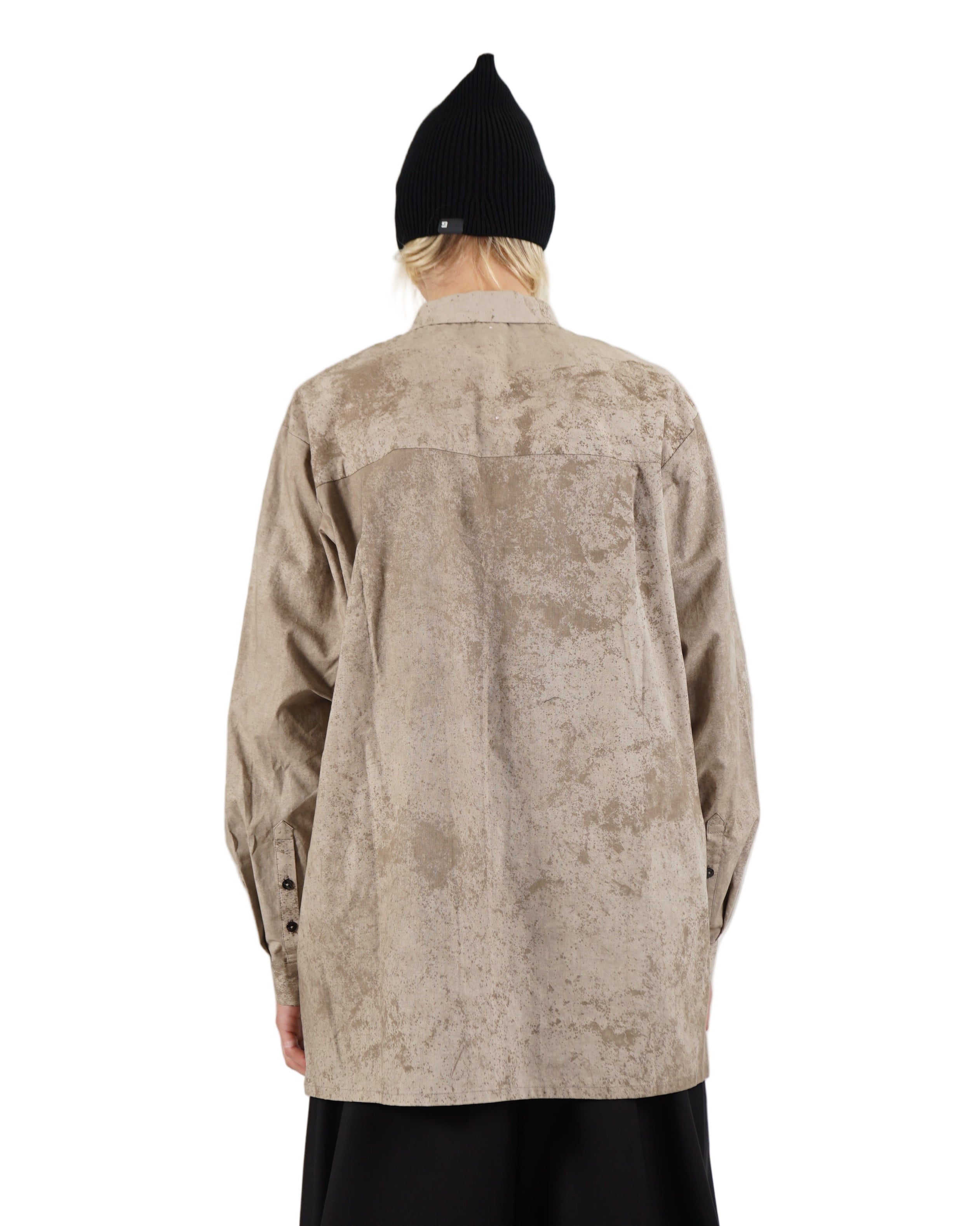 Void – Washed Long Sleeve Shirt – Beige IT046BGE02
