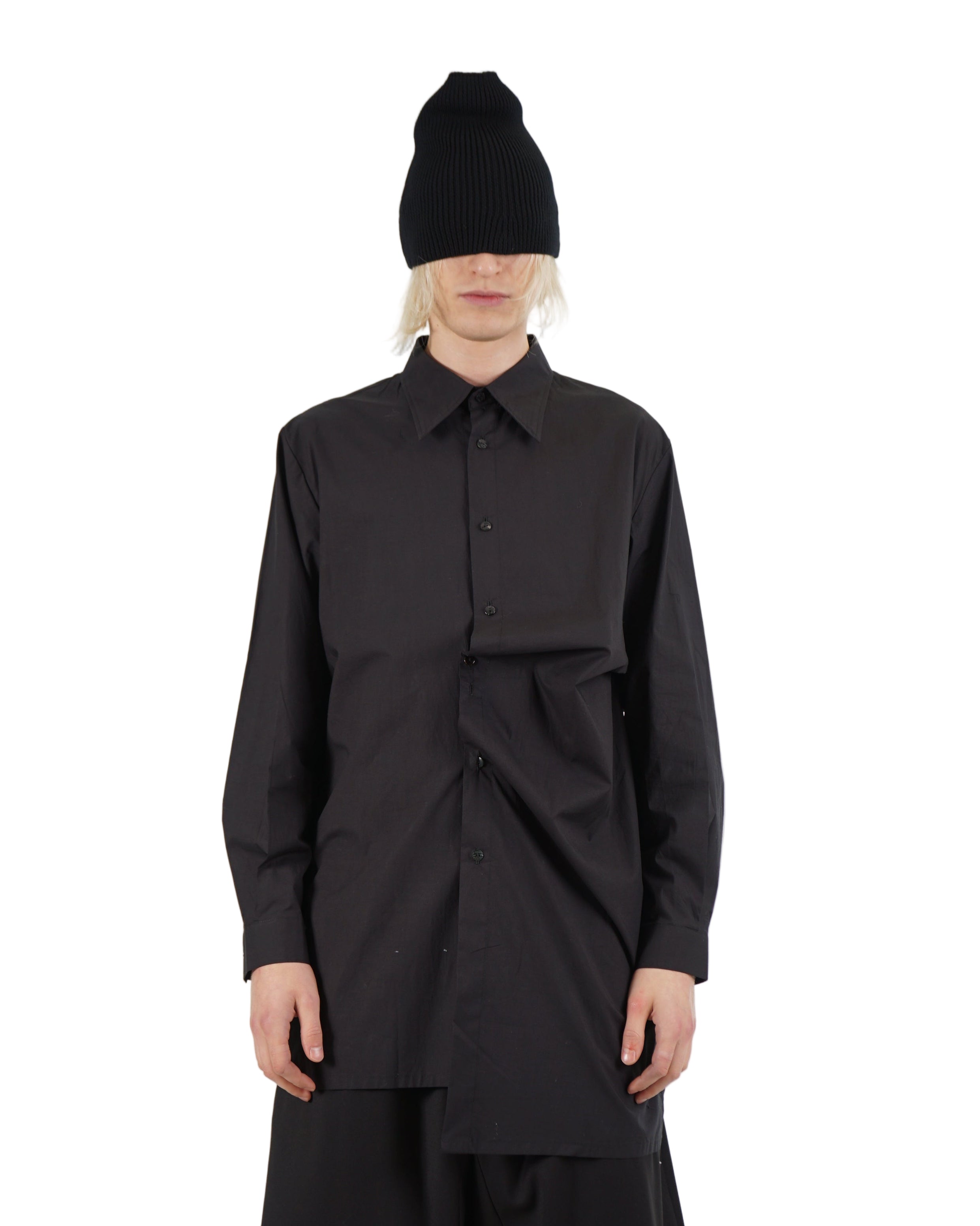 La Haine Inside Us – Structured Long Sleeve Shirt – Black