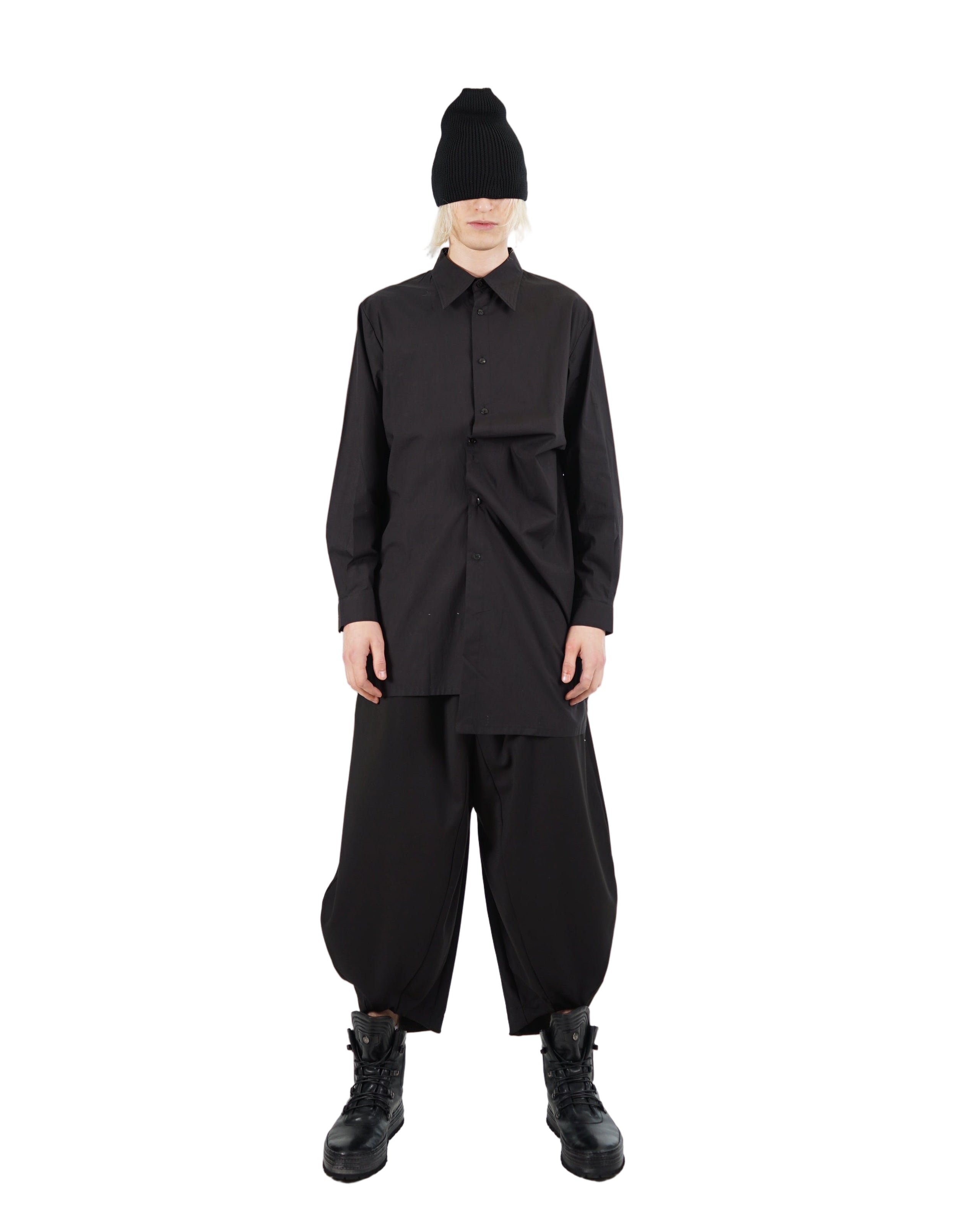 La Haine Inside Us – Structured Long Sleeve Shirt – Black