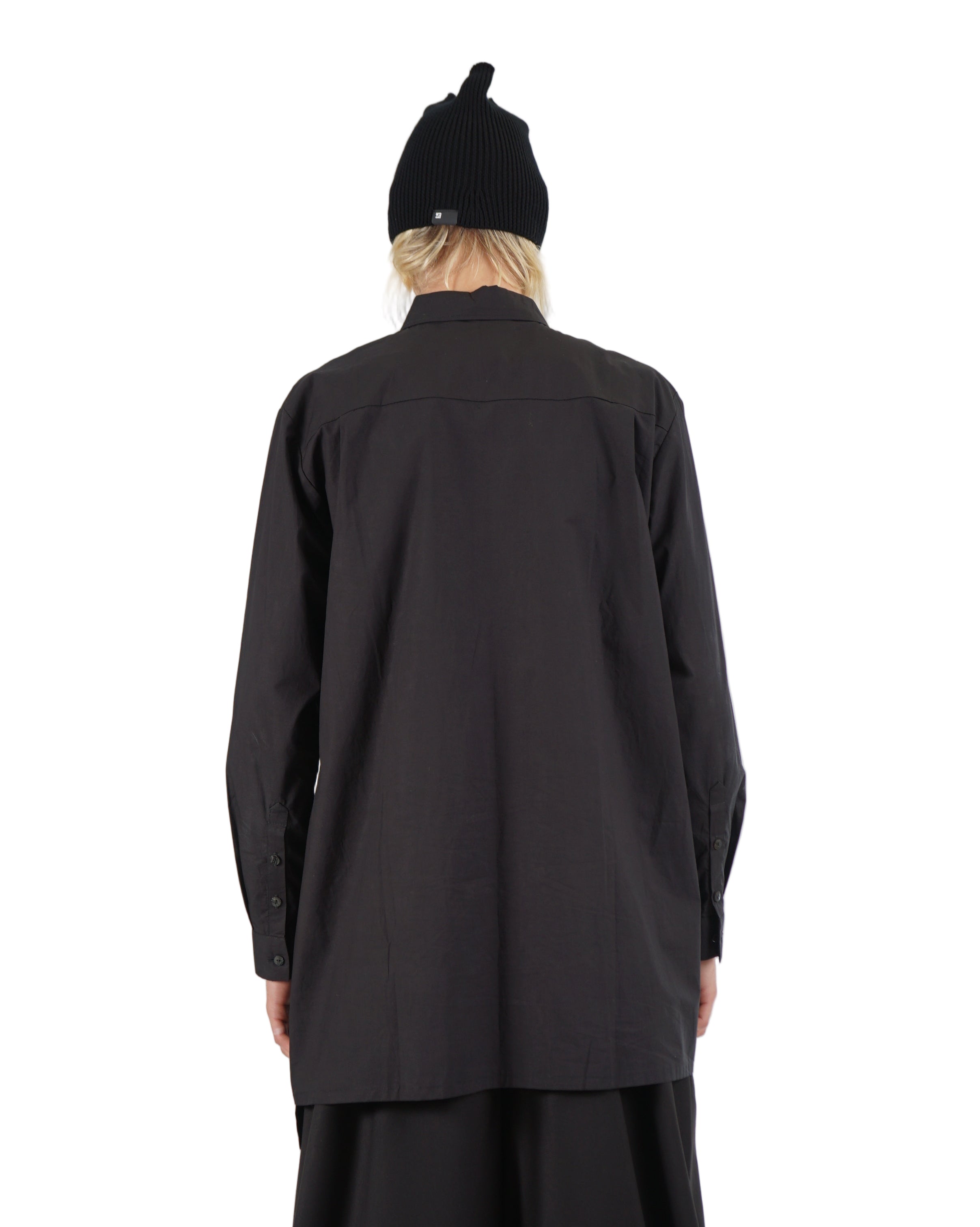 La Haine Inside Us – Structured Long Sleeve Shirt – Black