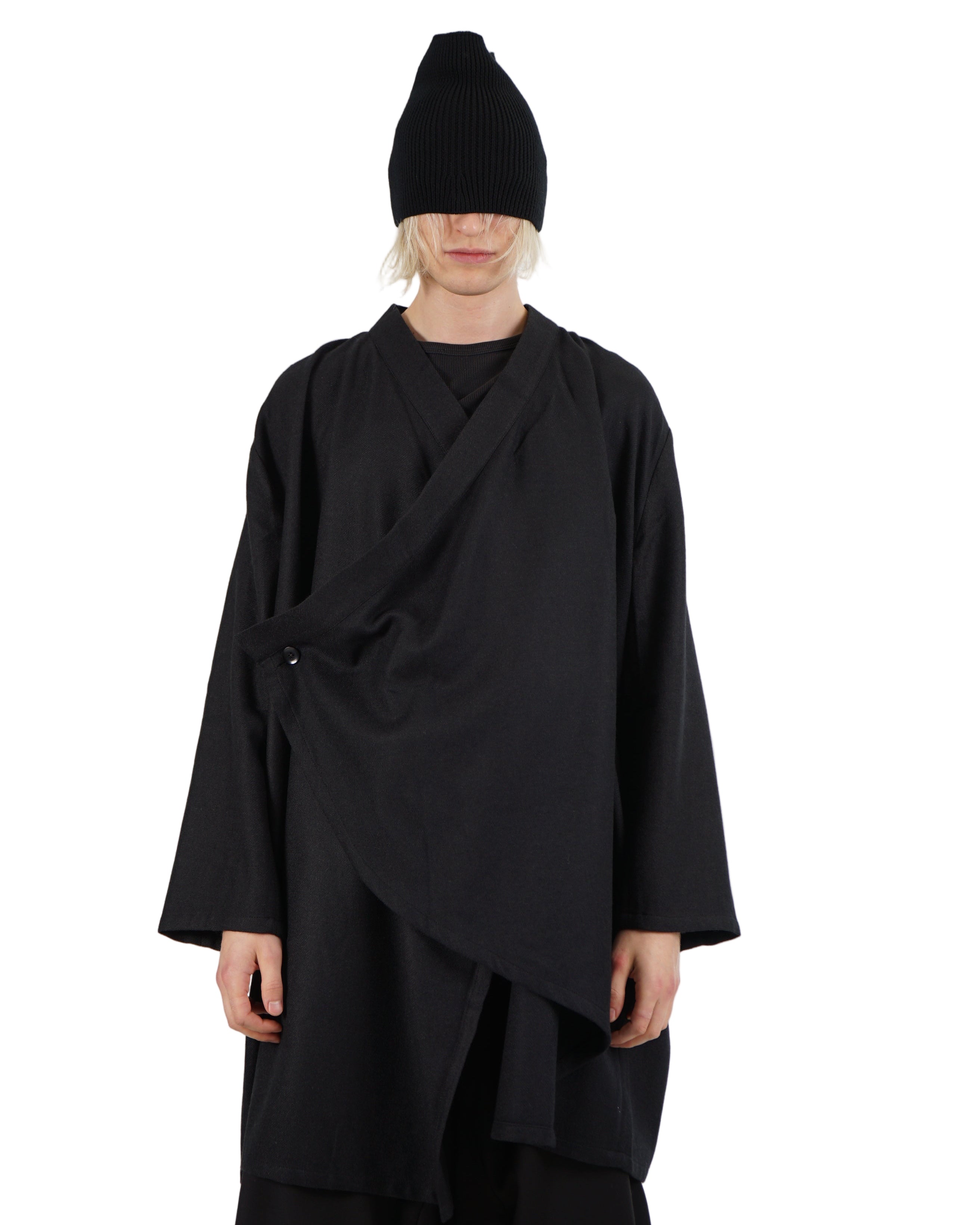 VOID – Draped Wrap Jacket – Black