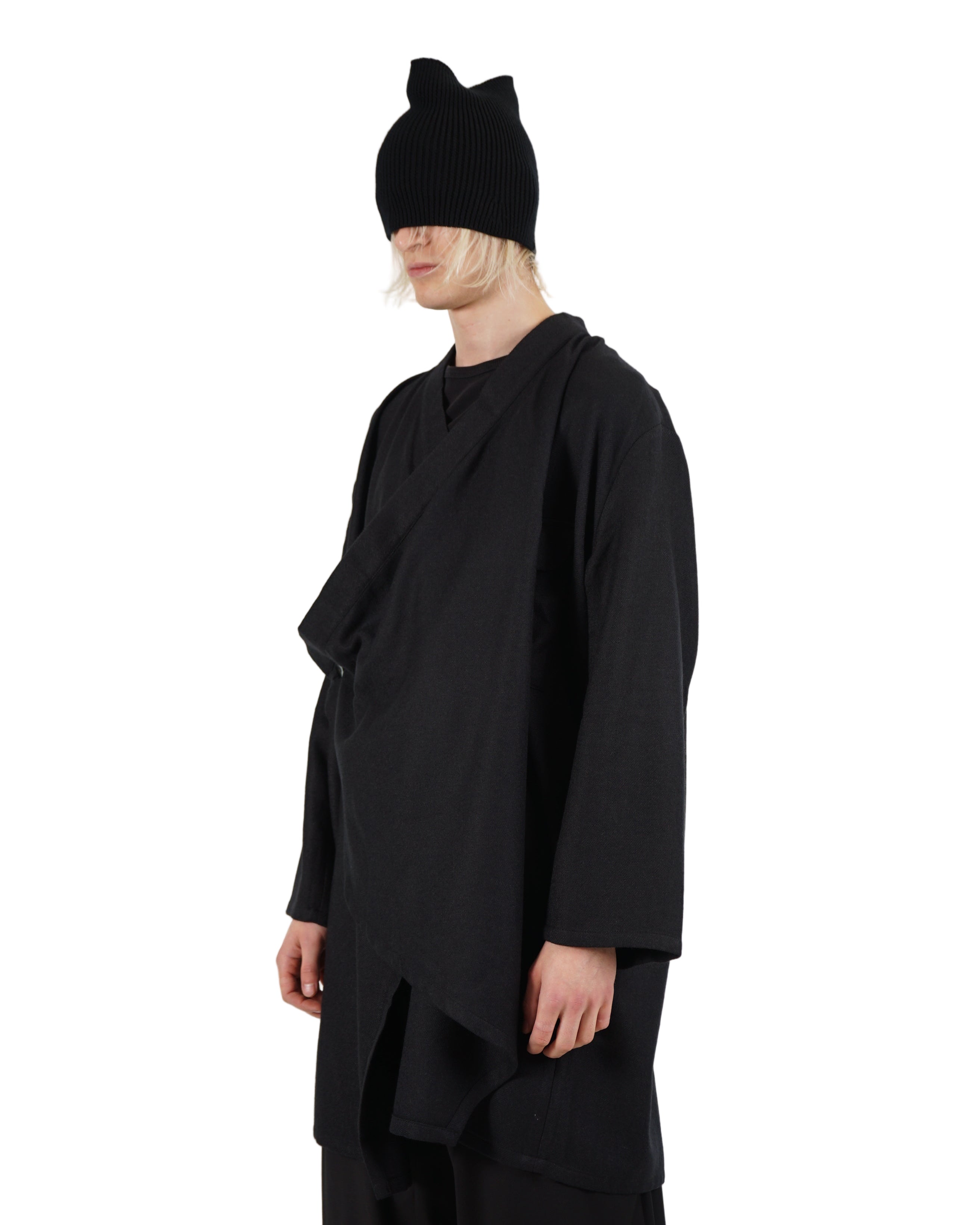 VOID – Draped Wrap Jacket – Black