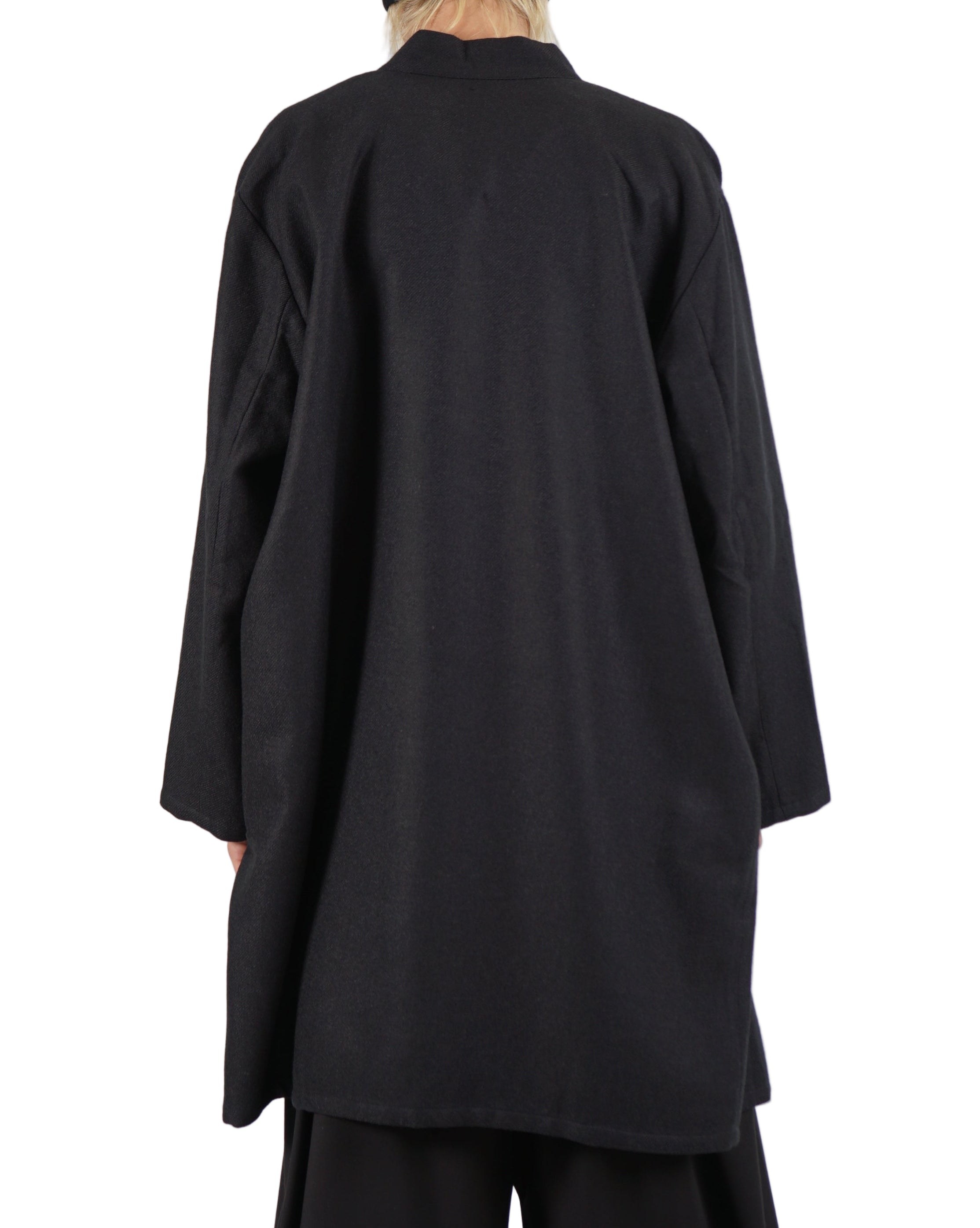 VOID – Draped Wrap Jacket – Black