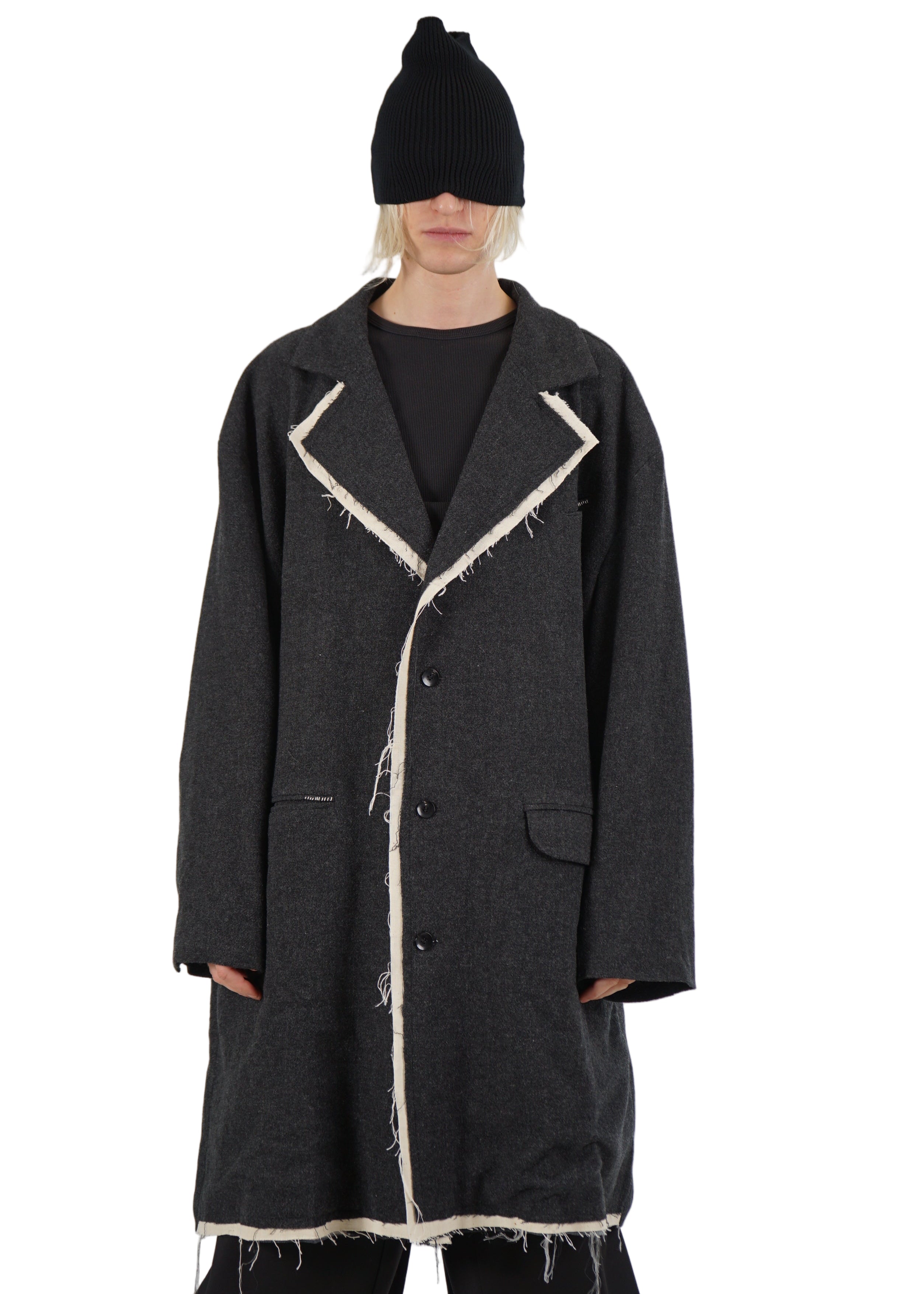 VOID – Distressed Tailored Coat – Grey