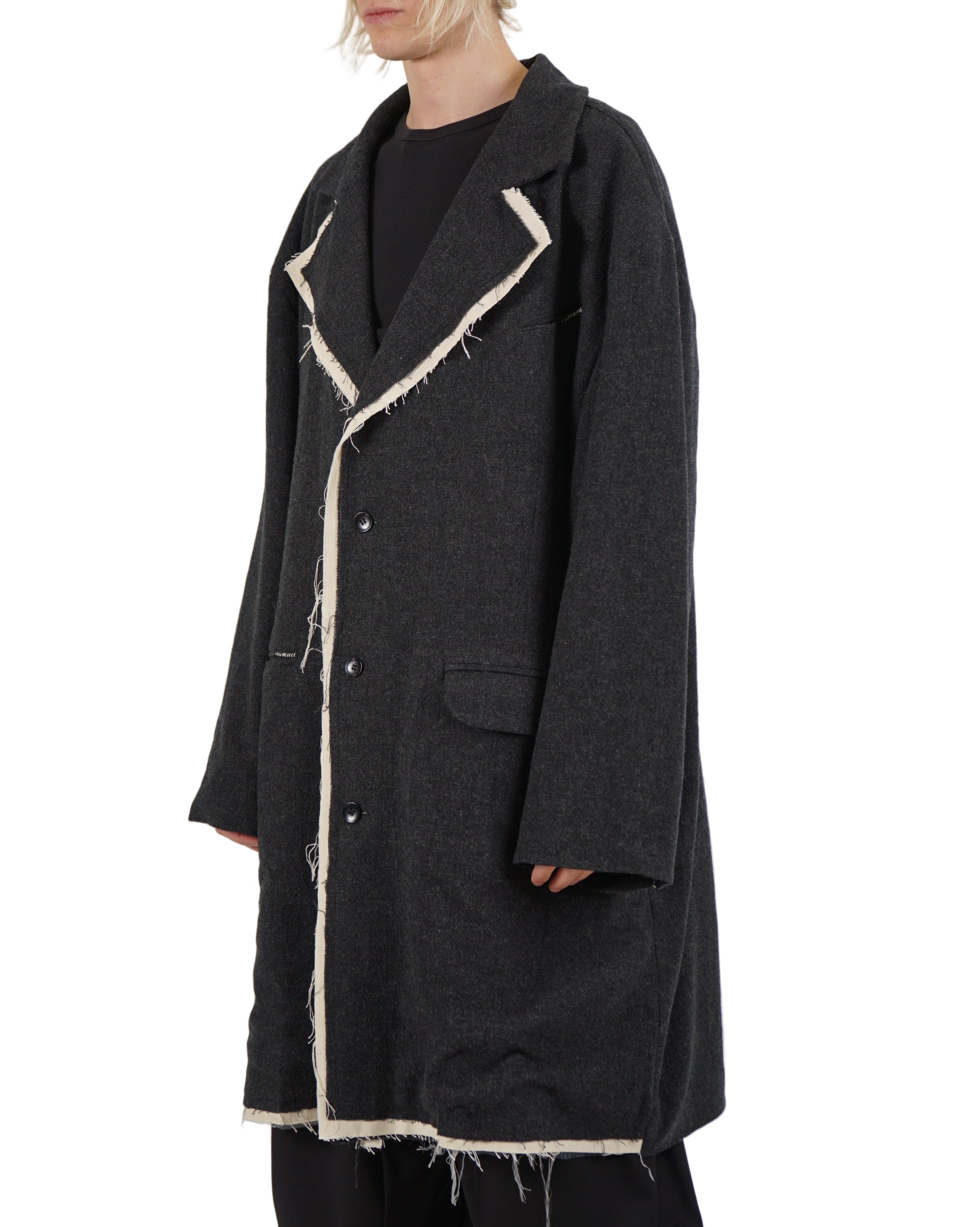 VOID – Distressed Tailored Coat – Grey