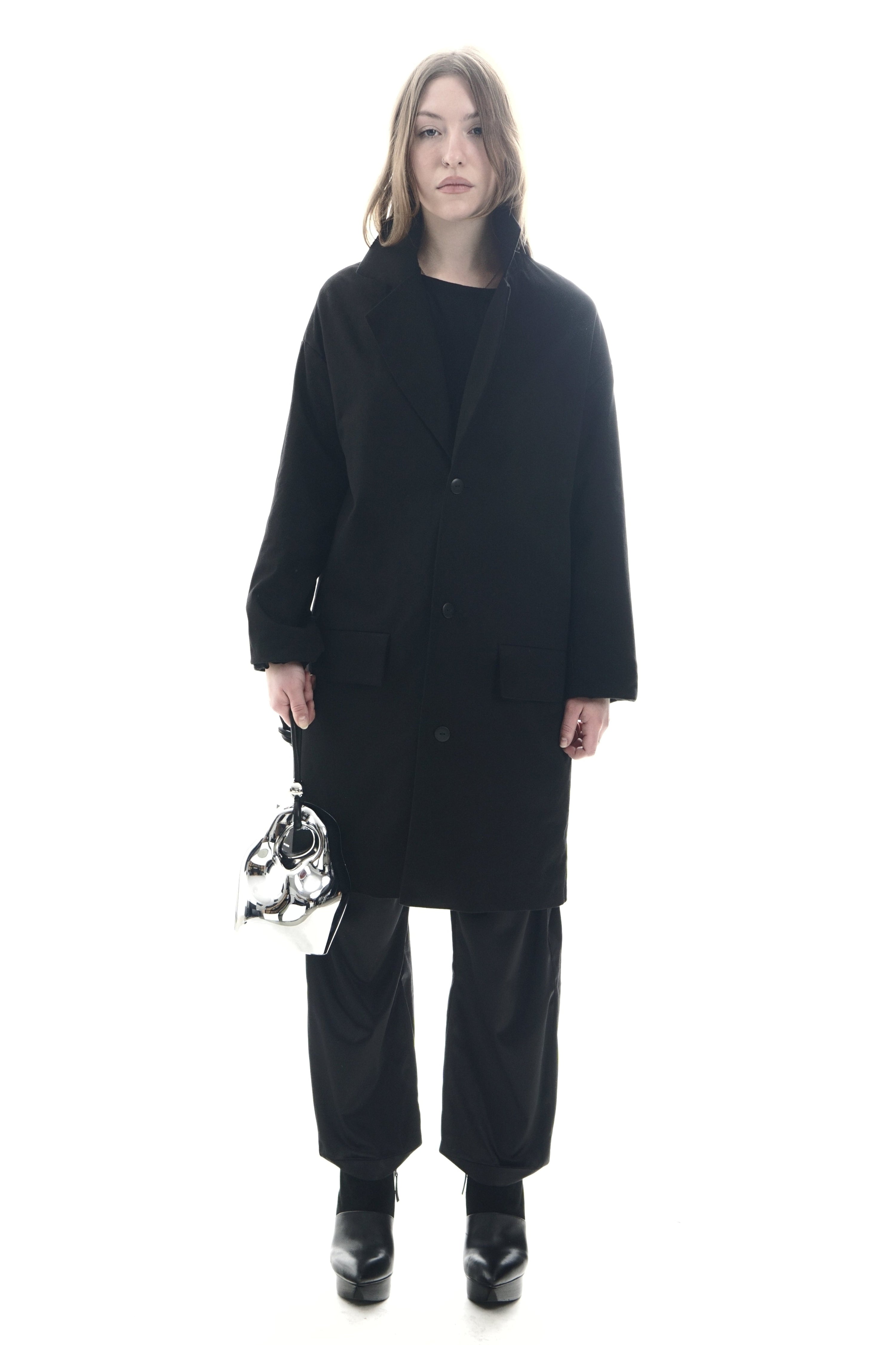 T74 - Notched Lapel Coat with 2 Flap Pockets