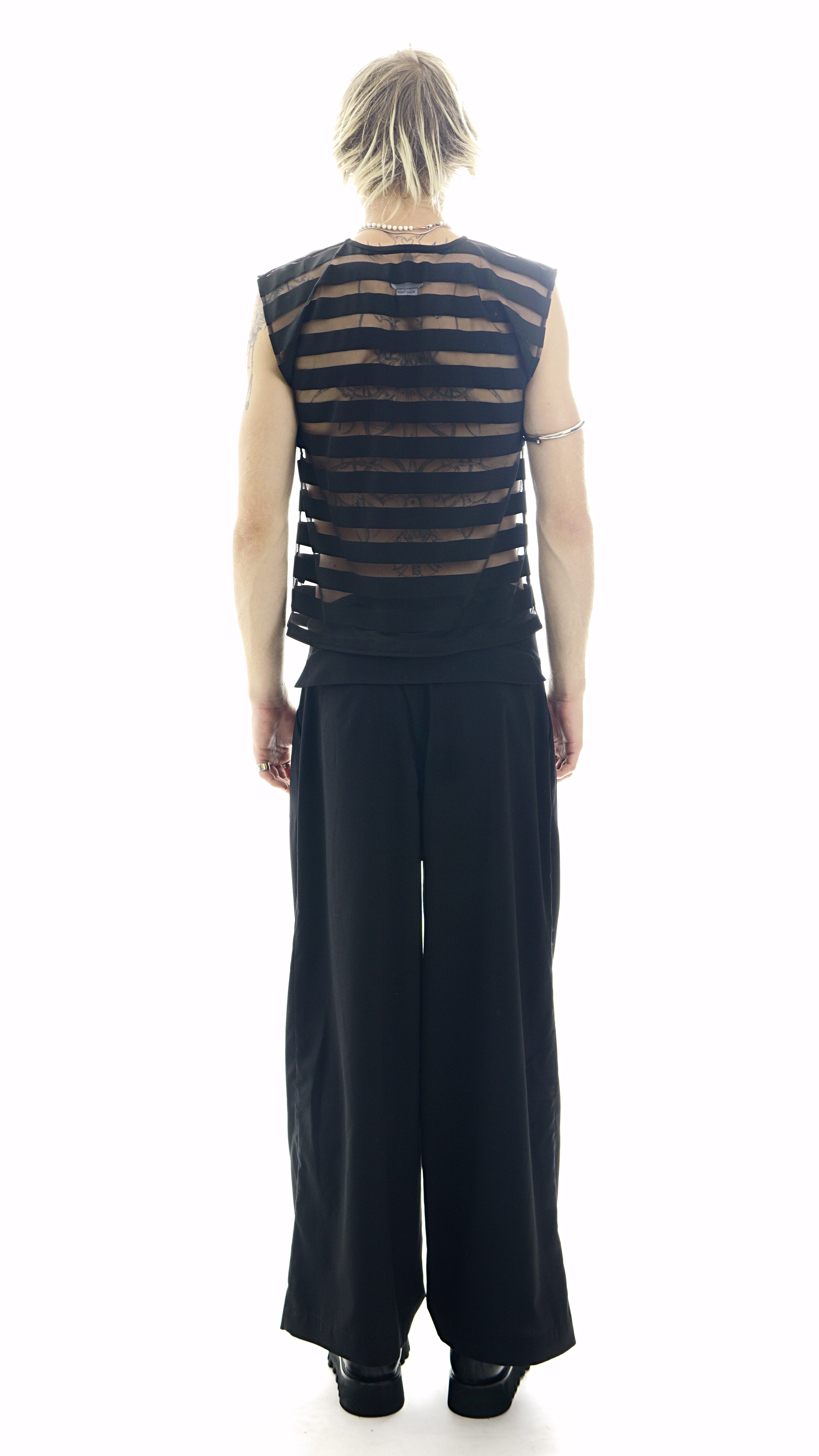 P152B Pants pleated waistband