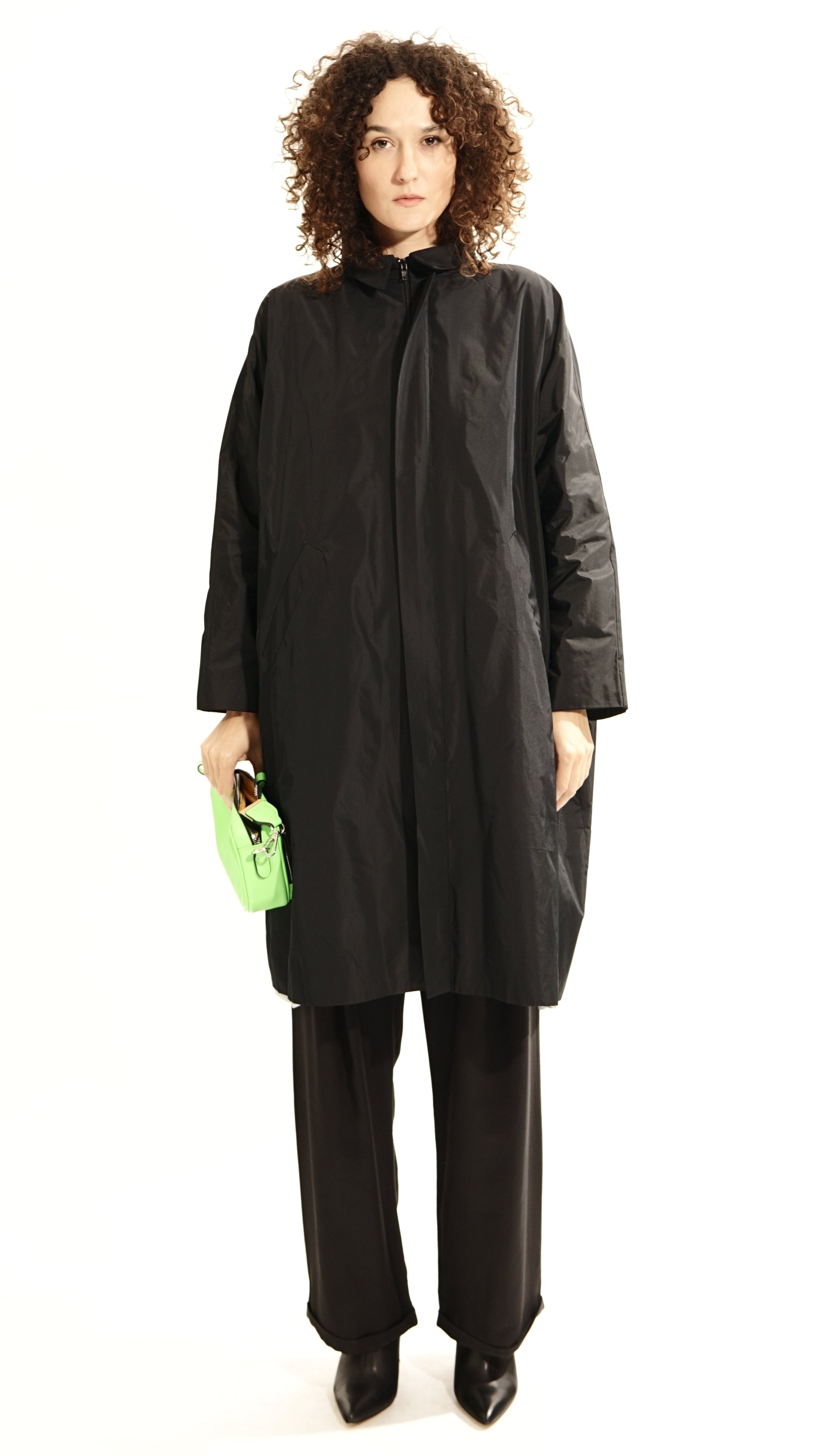 TG99 Collar Oversized Zip Coat