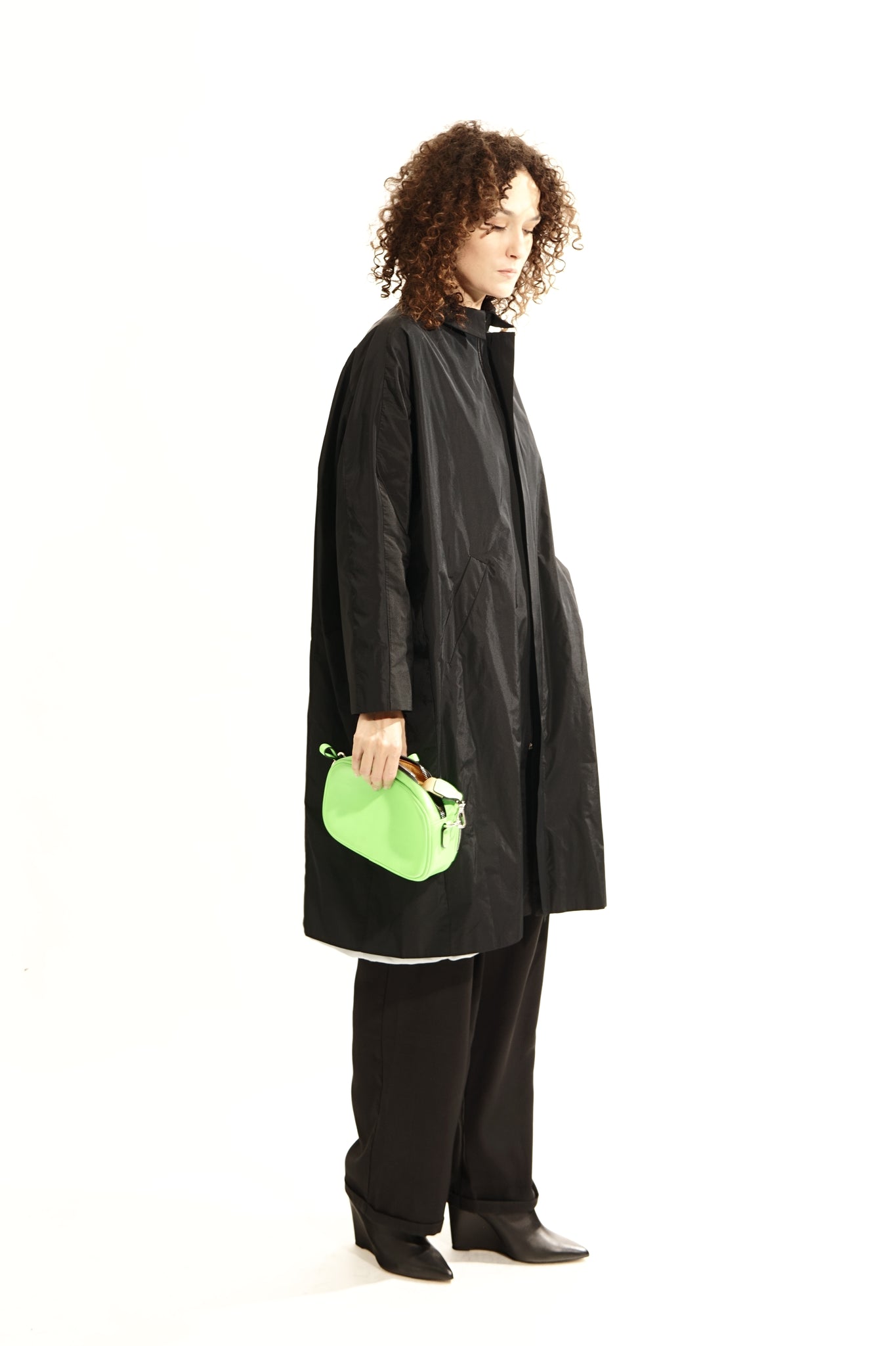 TG99 Collar Oversized Zip Coat