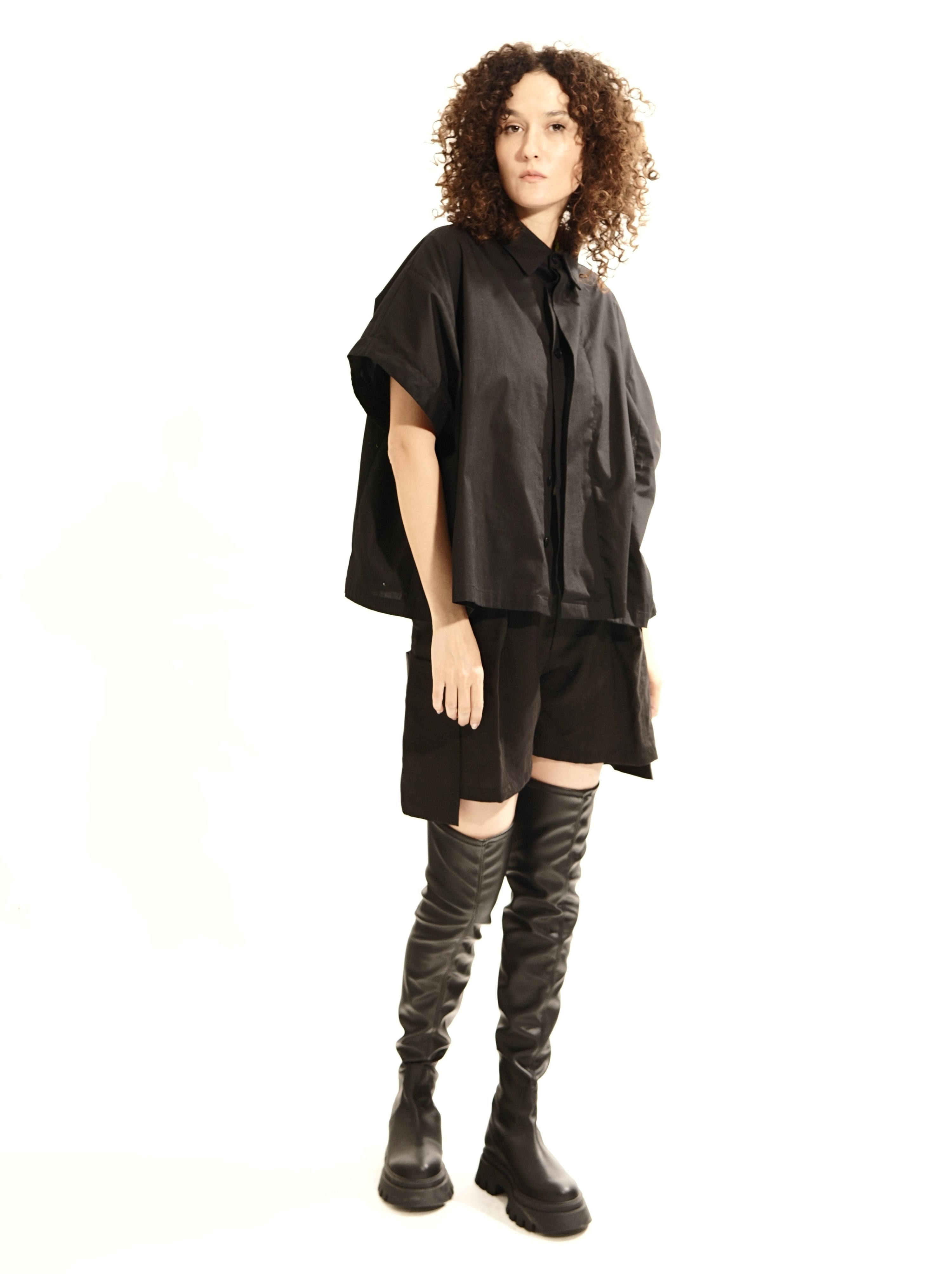 PM30A Pleated Shorts with Big Pockets