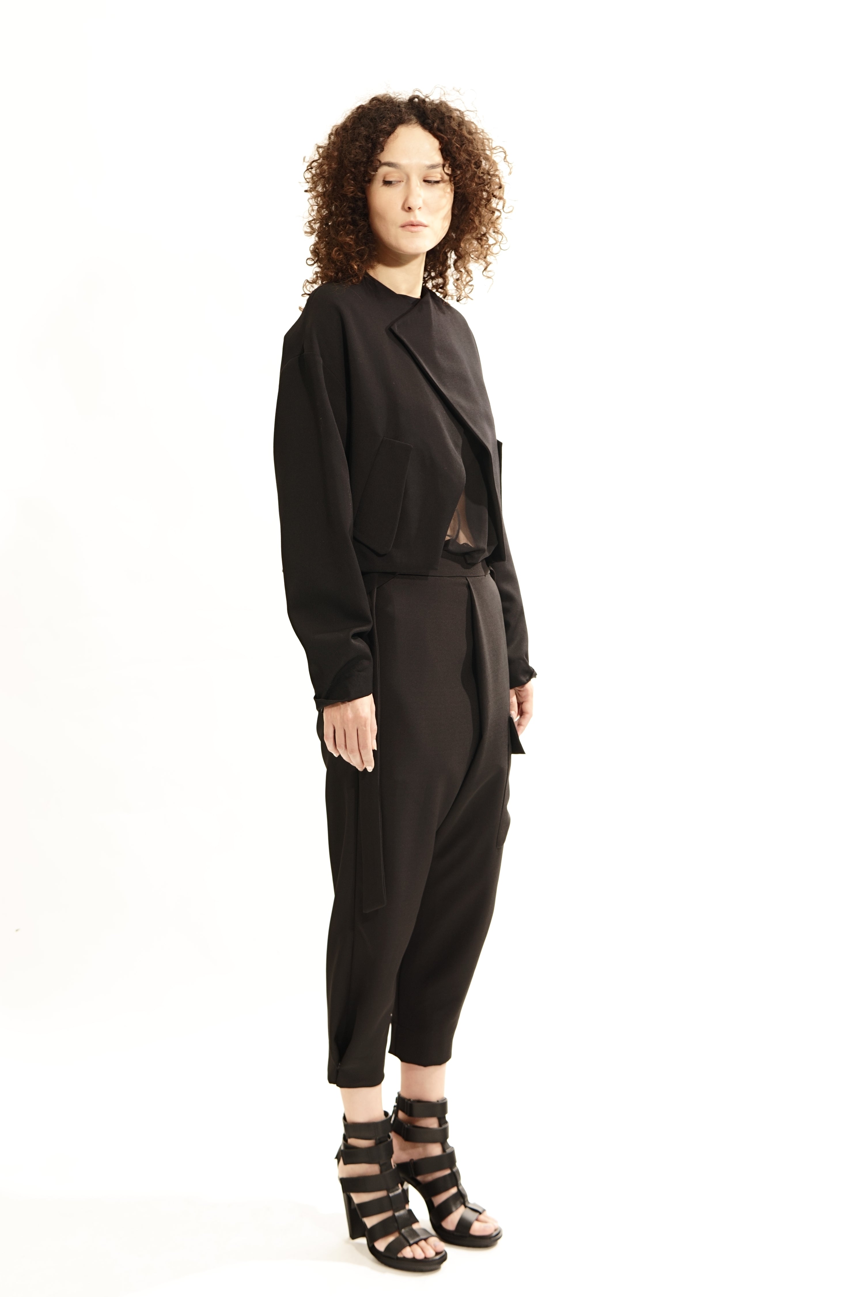 P163 Low Waist Wrap Pants