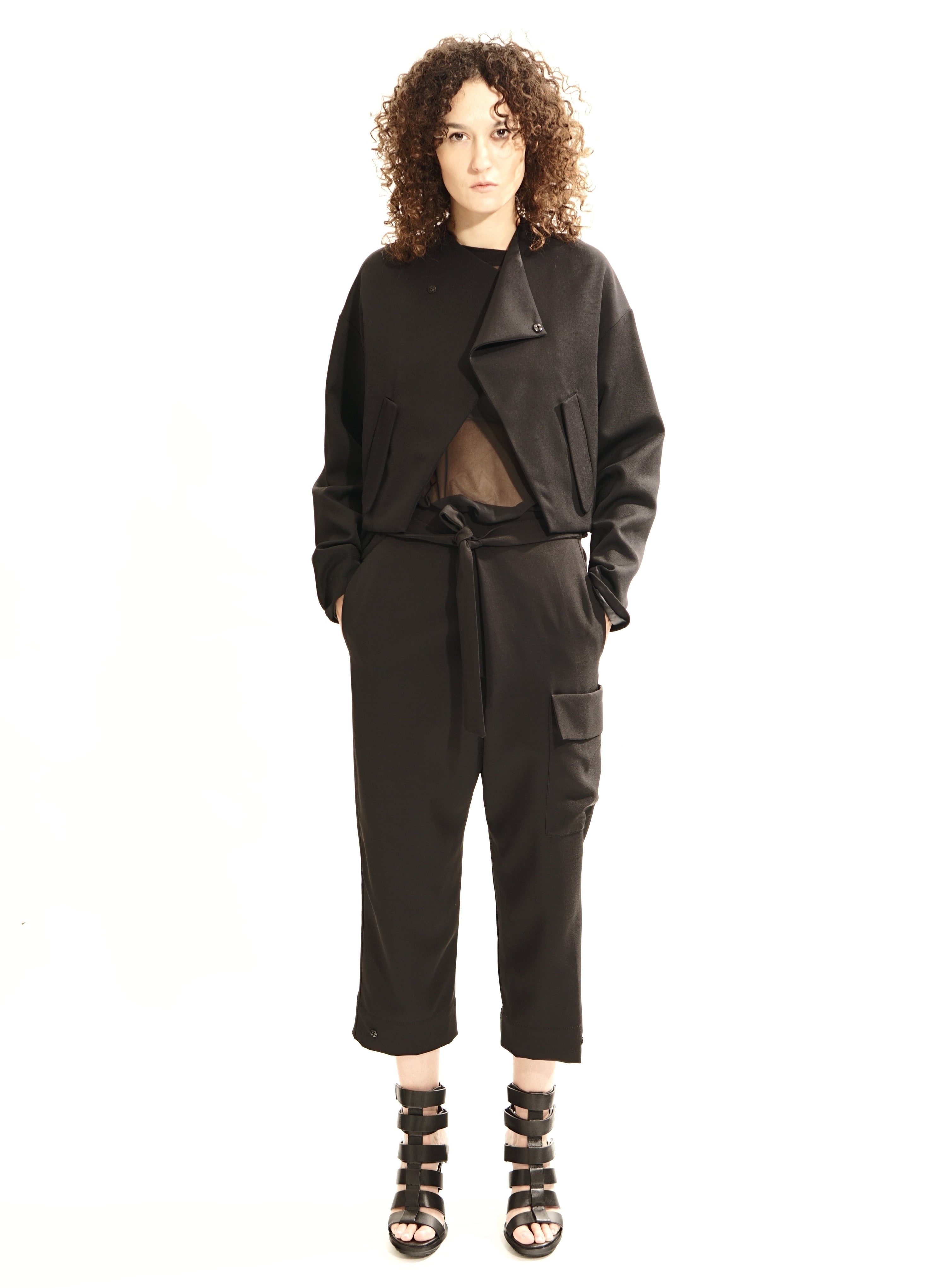 P163 Low Waist Wrap Pants