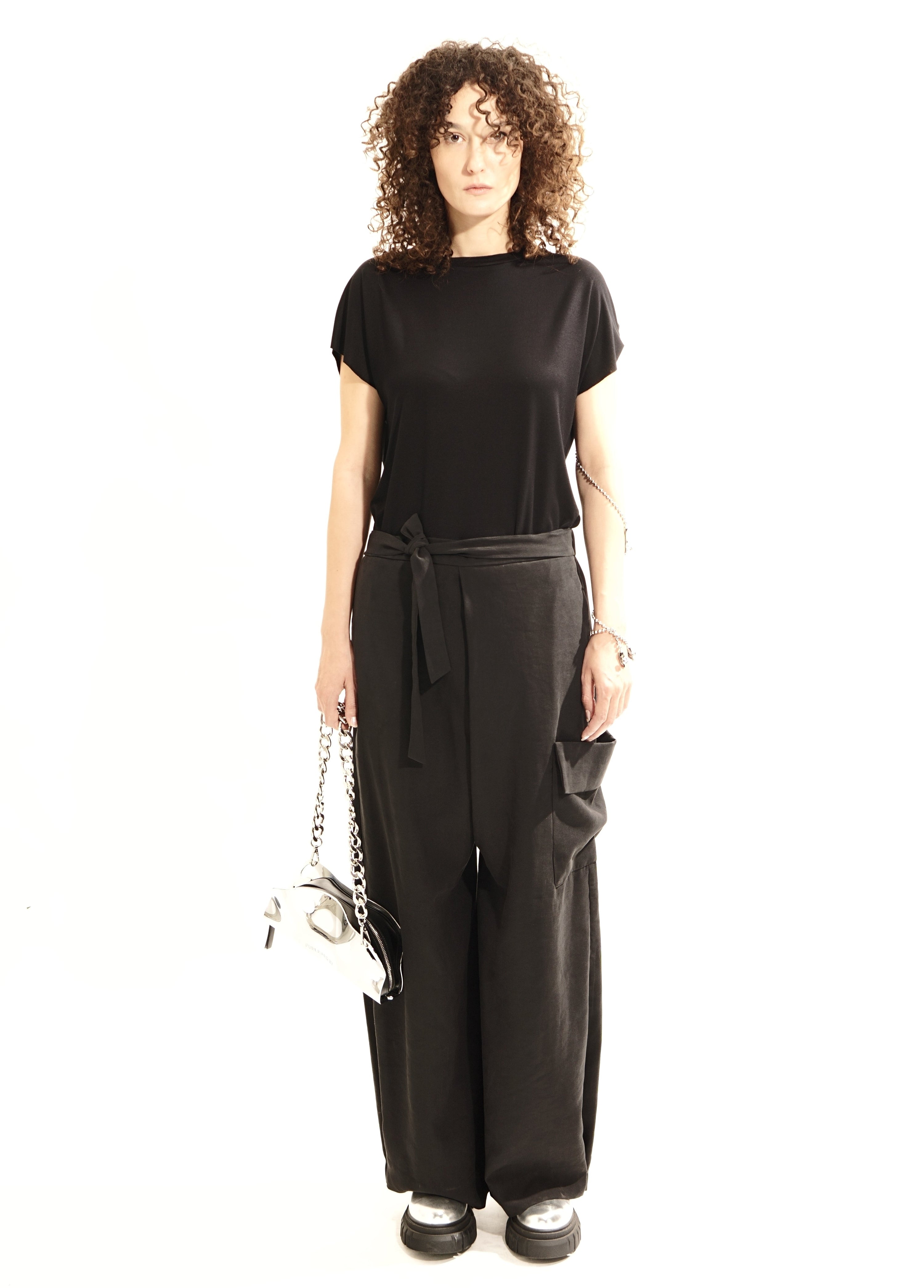 P163L Wrap Pants Long