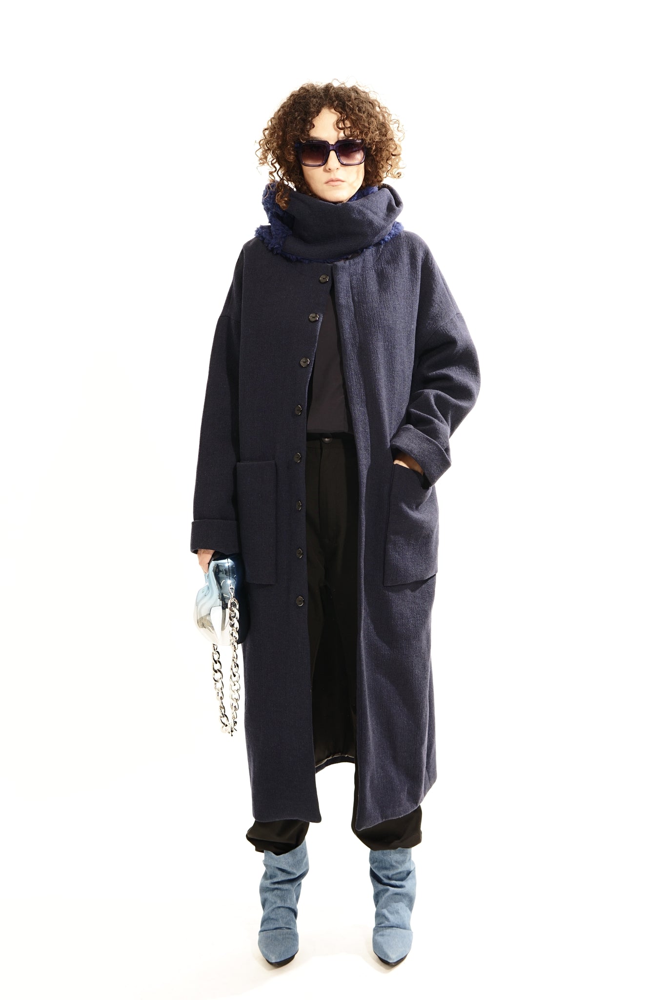 TAVA Coat with Scarf