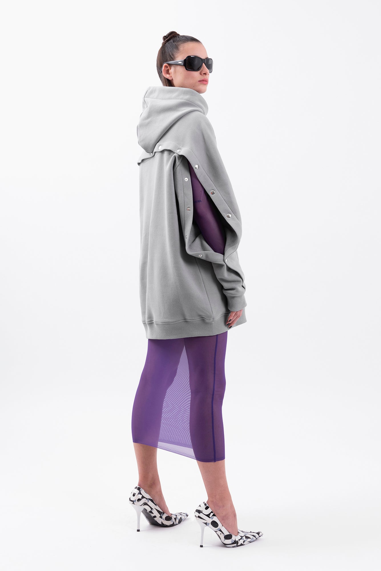 Hoodie with Buttons