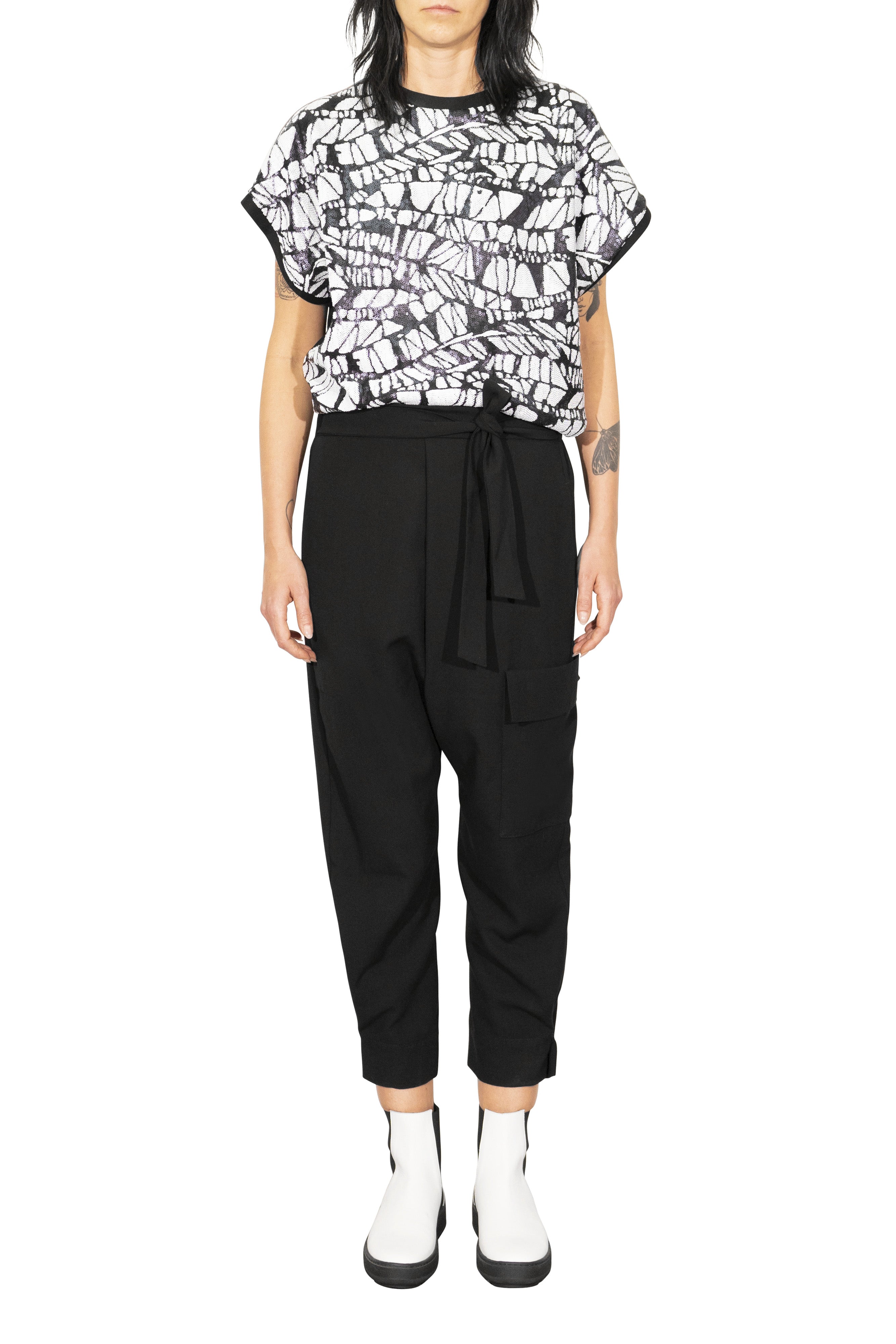adddress Pailetten Shirt