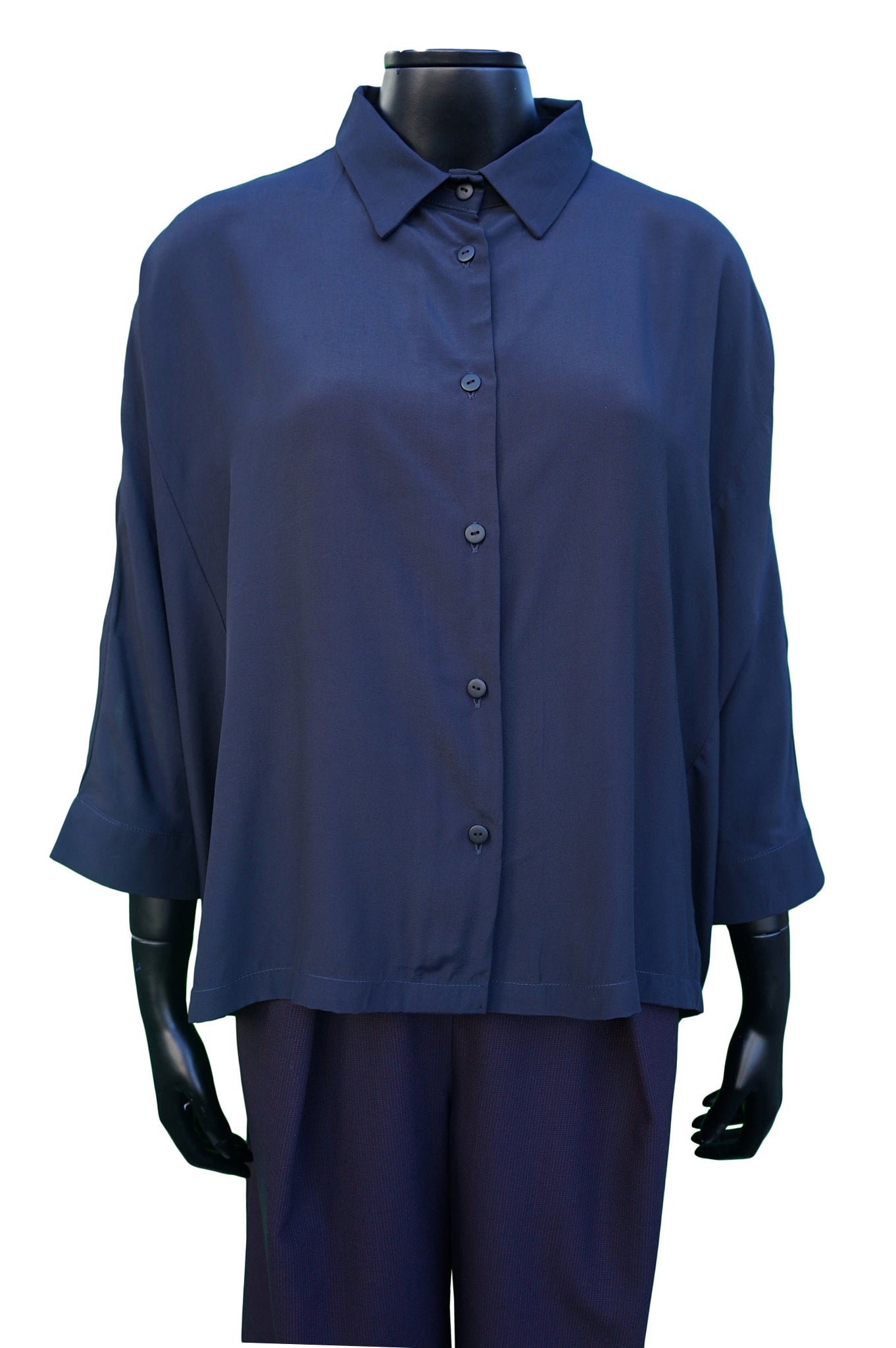 adddress B62 blouse oversize blue