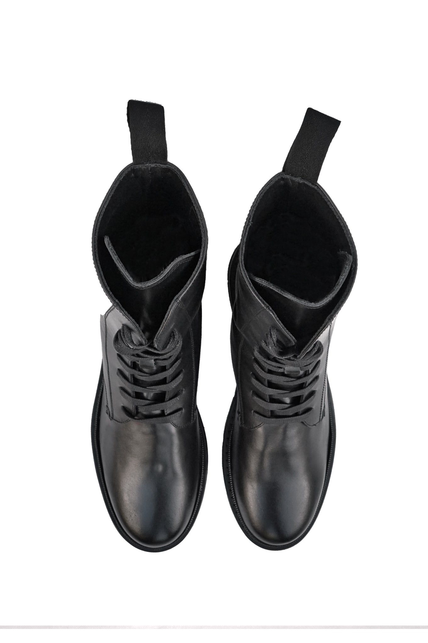 ST03 LACE-UP LEATHER BOOTS