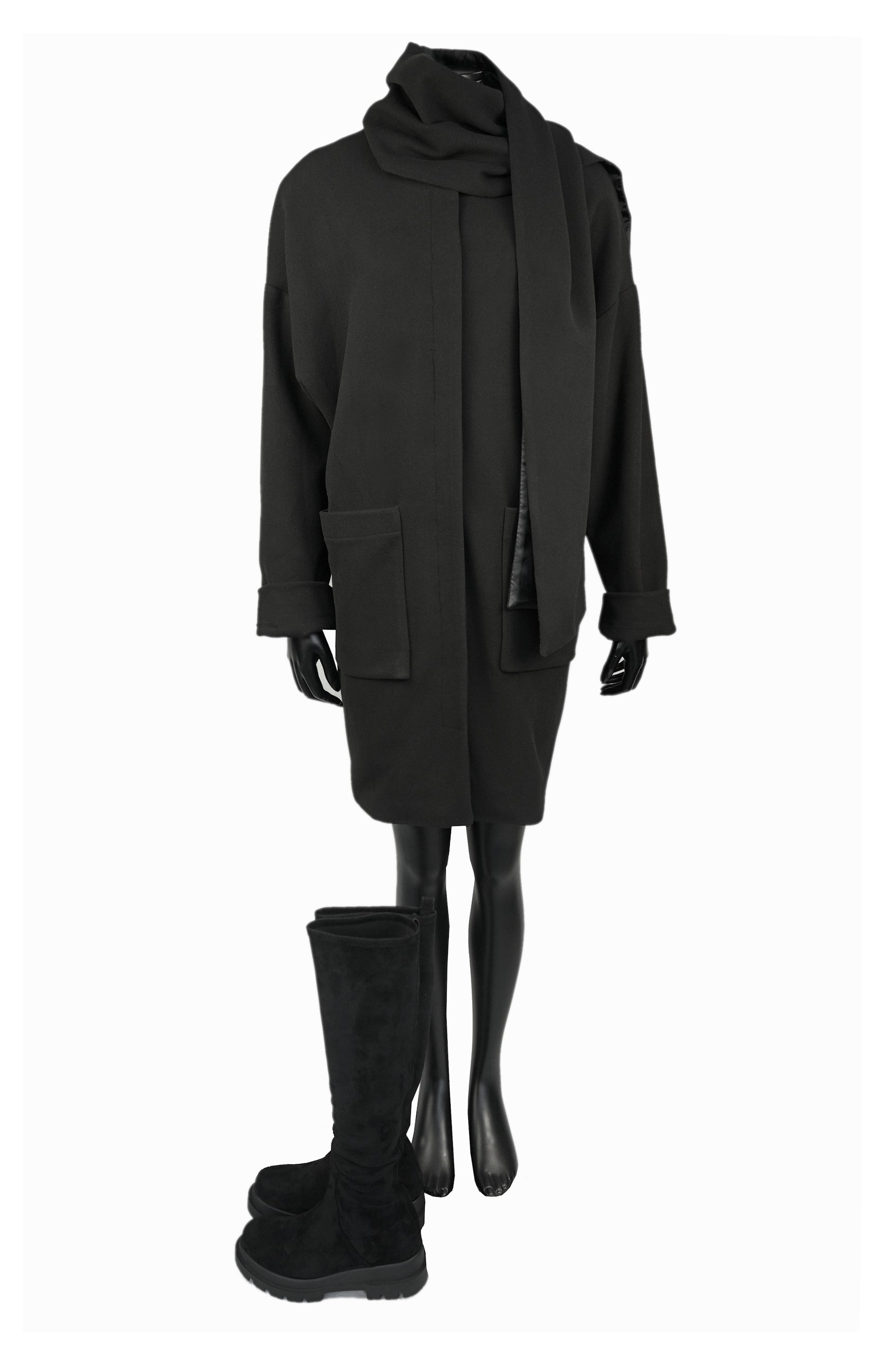 TAVA Coat With Scarf